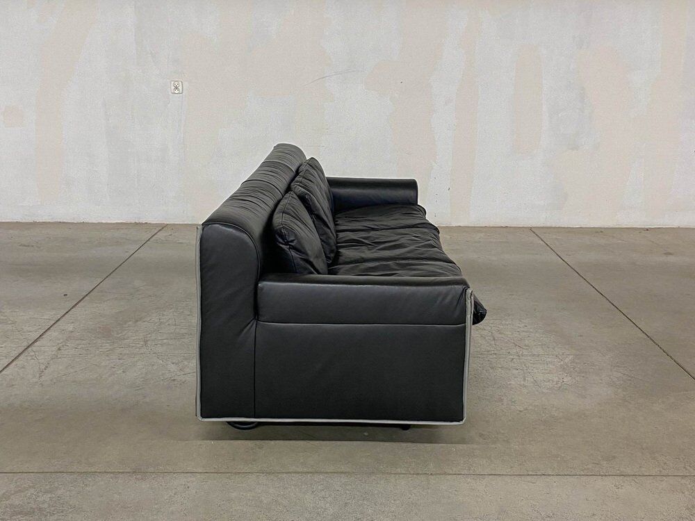 Canapé en cuir Heli par Otto Zapf pour Knoll, années 1980