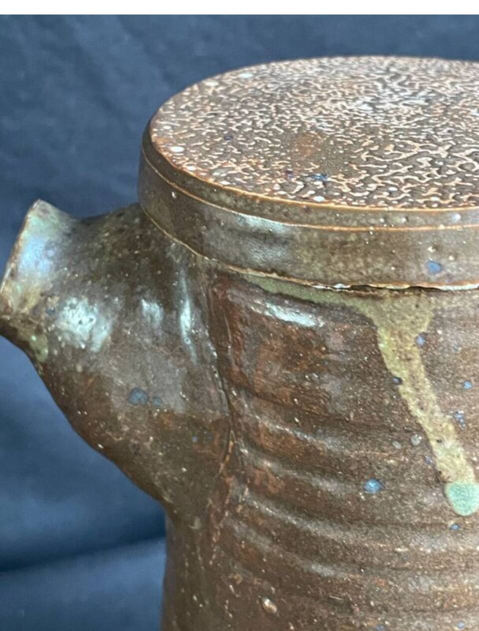 Large pot, old stoneware coffee pot