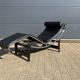3x Original Cassina Le Corbusier Lc4 Black/chrome, New!