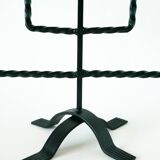 Large five-light wrought iron candle holder, Brutalist, 1970 - 27 X 36 cm