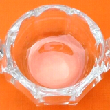 1960s empty faceted pocket with handles cut crystal