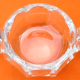 1960s empty faceted pocket with handles cut crystal