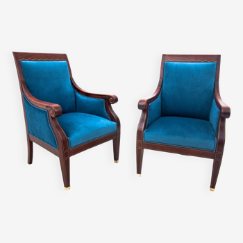 Two Biedermeier armchairs