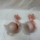 80s wall lights in pink opaline and pink painted iron