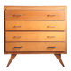 Commode pieds compas chêne blond 1950