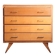 Commode pieds compas chêne blond 1950