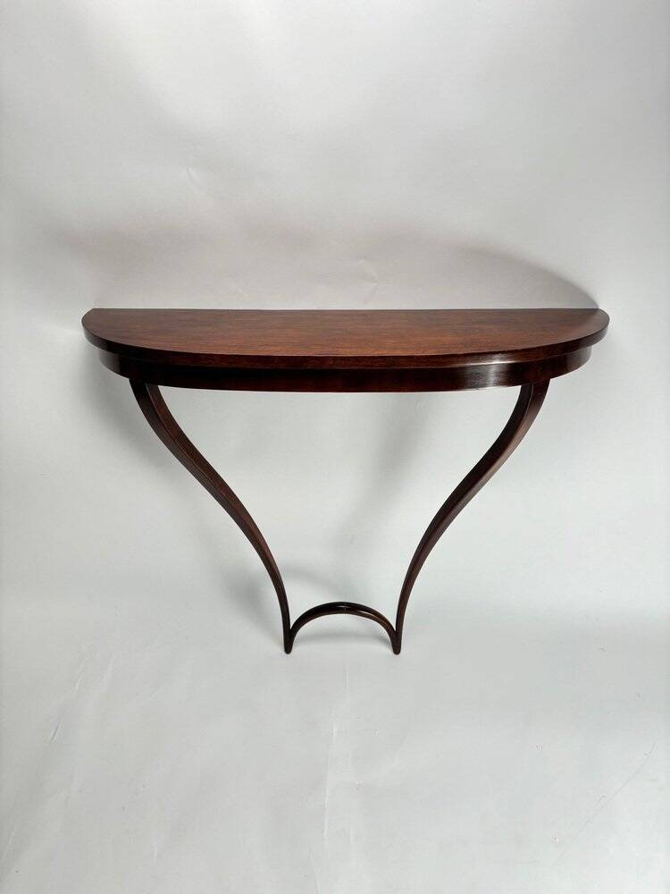 Mid-Century Wooden Hanging Console attributed to Carlo Enrico Rava, Italy, 1940s