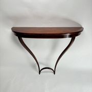 Mid-Century Wooden Hanging Console attributed to Carlo Enrico Rava, Italy, 1940s