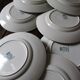 Lot 8 flat plates Terre de Fert vert Fleurs Argenton Saint Amand