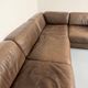 Modular corner sofa DS-76 in brown leather, designed by De Sede, 1980s.