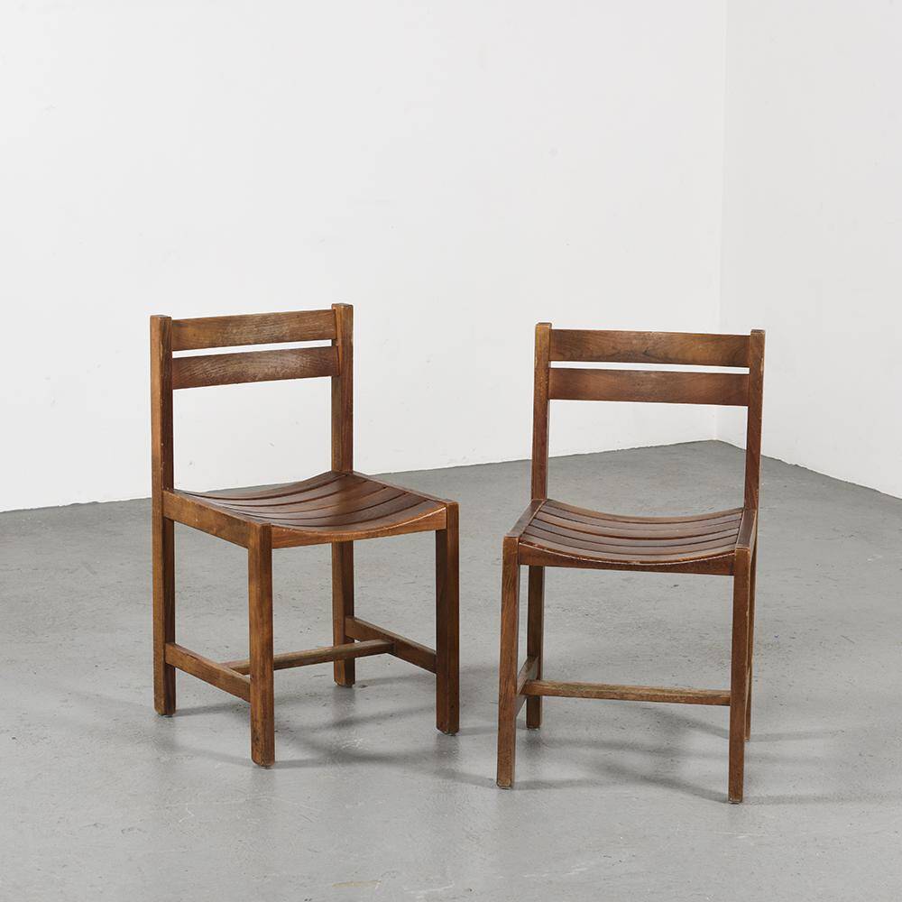 André Sornay: pair of chairs, France, circa 1960