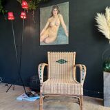 Wicker armchair