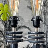 Pair of marble lamps 1980.