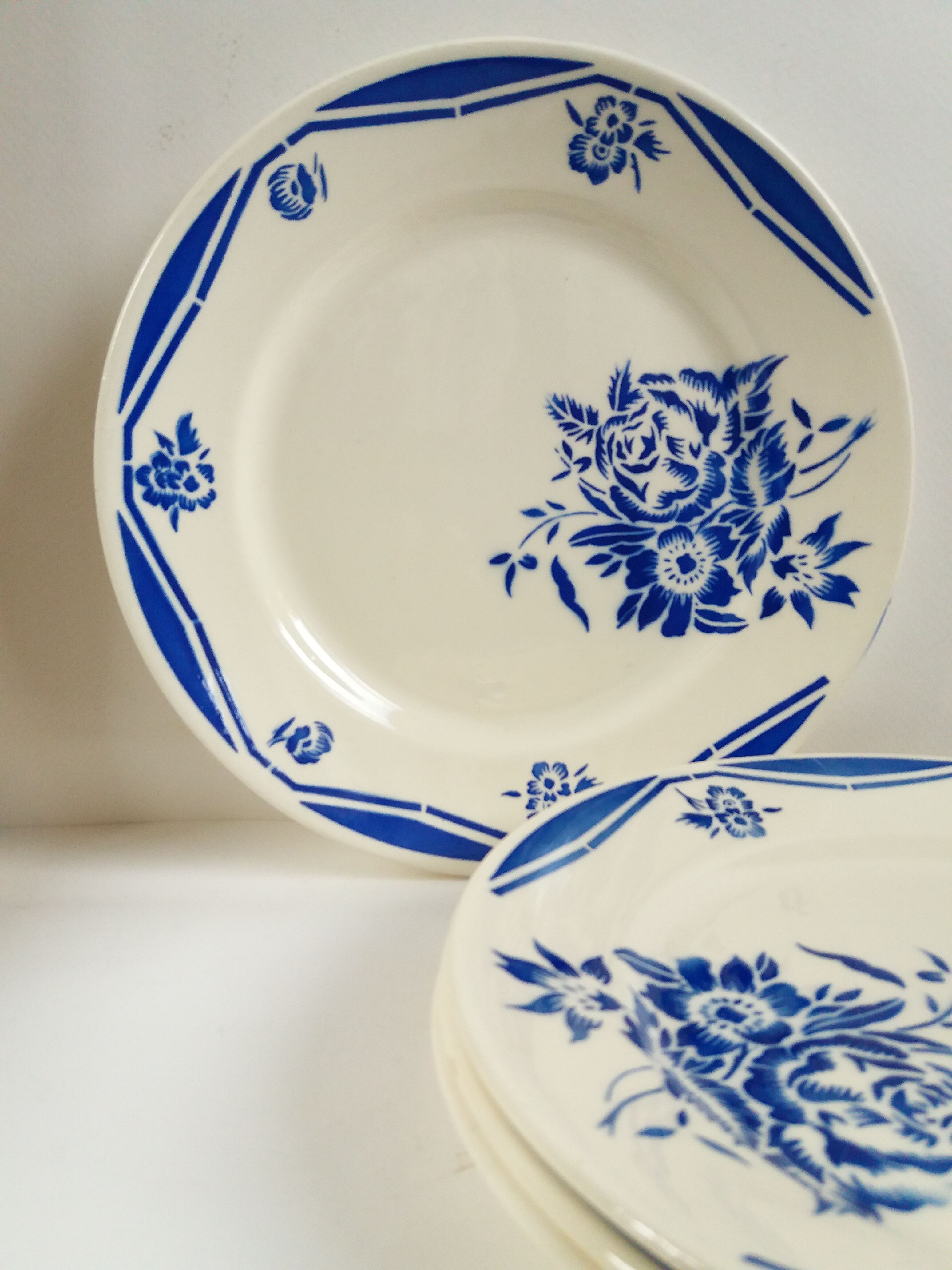 Set 4 Badonviller dessert plates