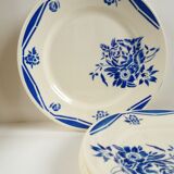 Set 4 Badonviller dessert plates