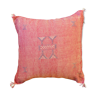 Coussin sabra rose soie de cactus