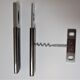 set rosewood stainless steel nutcracker corkscrew bottle opener design 70s Letang Remy