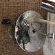 Vintage "Sputnik" chandelier in chromed metal