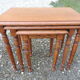 3 oak trundle tables