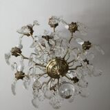 Grapevine chandelier with 10 arms of light