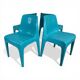 Set of 4 Schröder & Henzelmann Space Age Dining Chairs, 1970