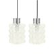 Pair of Mid-Century Modern Bubble Glass Ceiling Lights by Helena Tynell for Limburg, Germany, 1960s