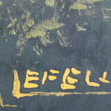 Paintings pendant of gouache "landscapes" signed m. lefelle around 1900