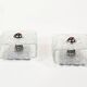 Large pair of 'ice glass' wall lamps by Kaiser Leuchten