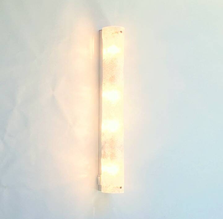 Mid-Century XL Tubular Murano Glass Wall Light - Hillebrand, Germany, 1970s
