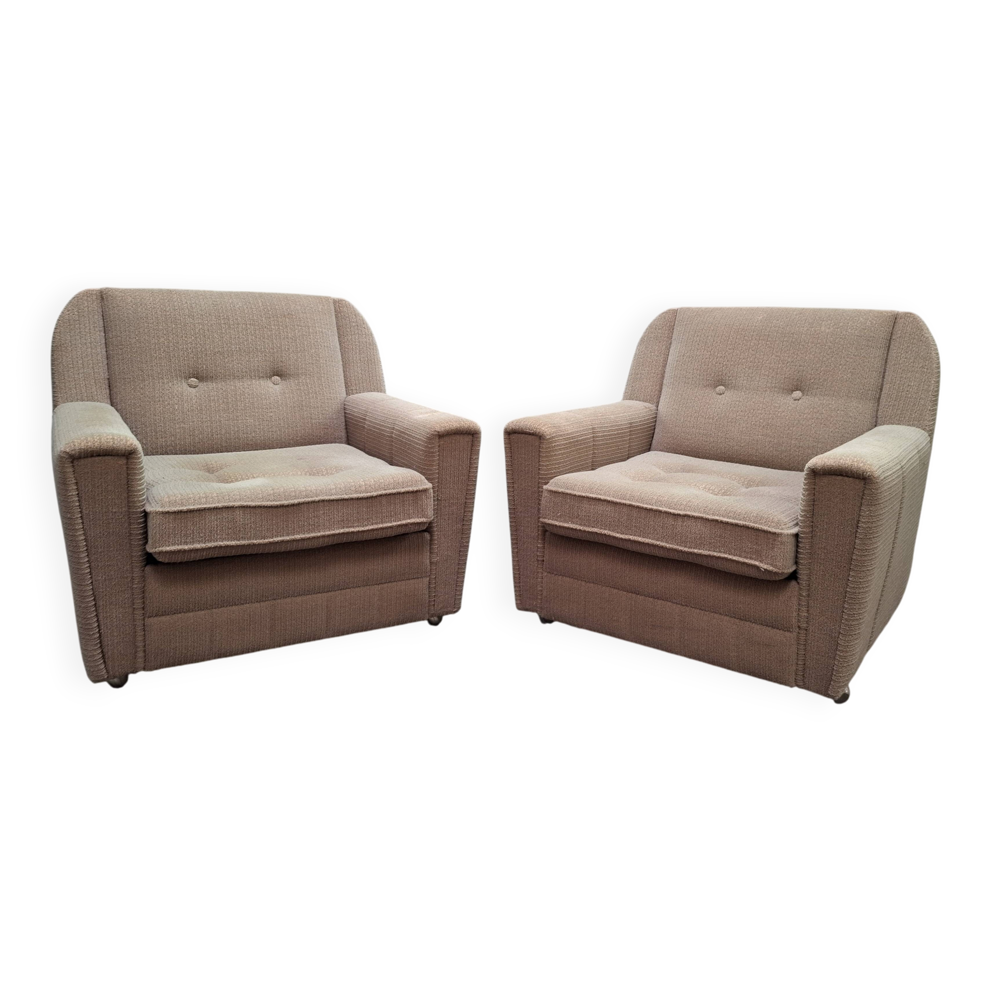 Paire de fauteuils lounge Wiberg Mid-Century Modern par UP Závody Rousínov