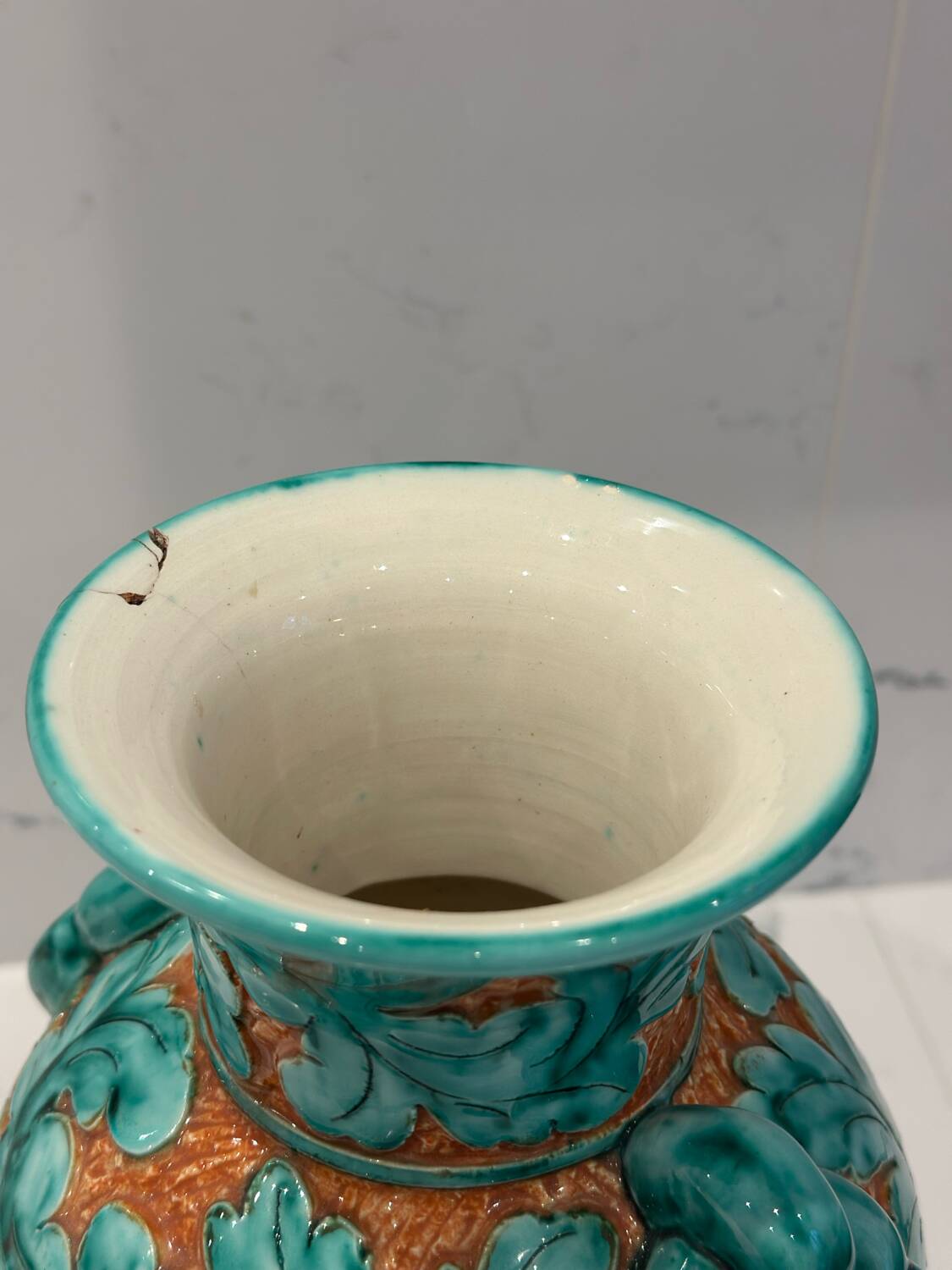 Glazed ceramic vase signed Azzurra – Monaco