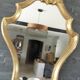 Louis XV style mirror guaranteed with water-gilded wood and gold leaf