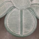 Vintage Bamboo and Rattan Dining Table, 1980's