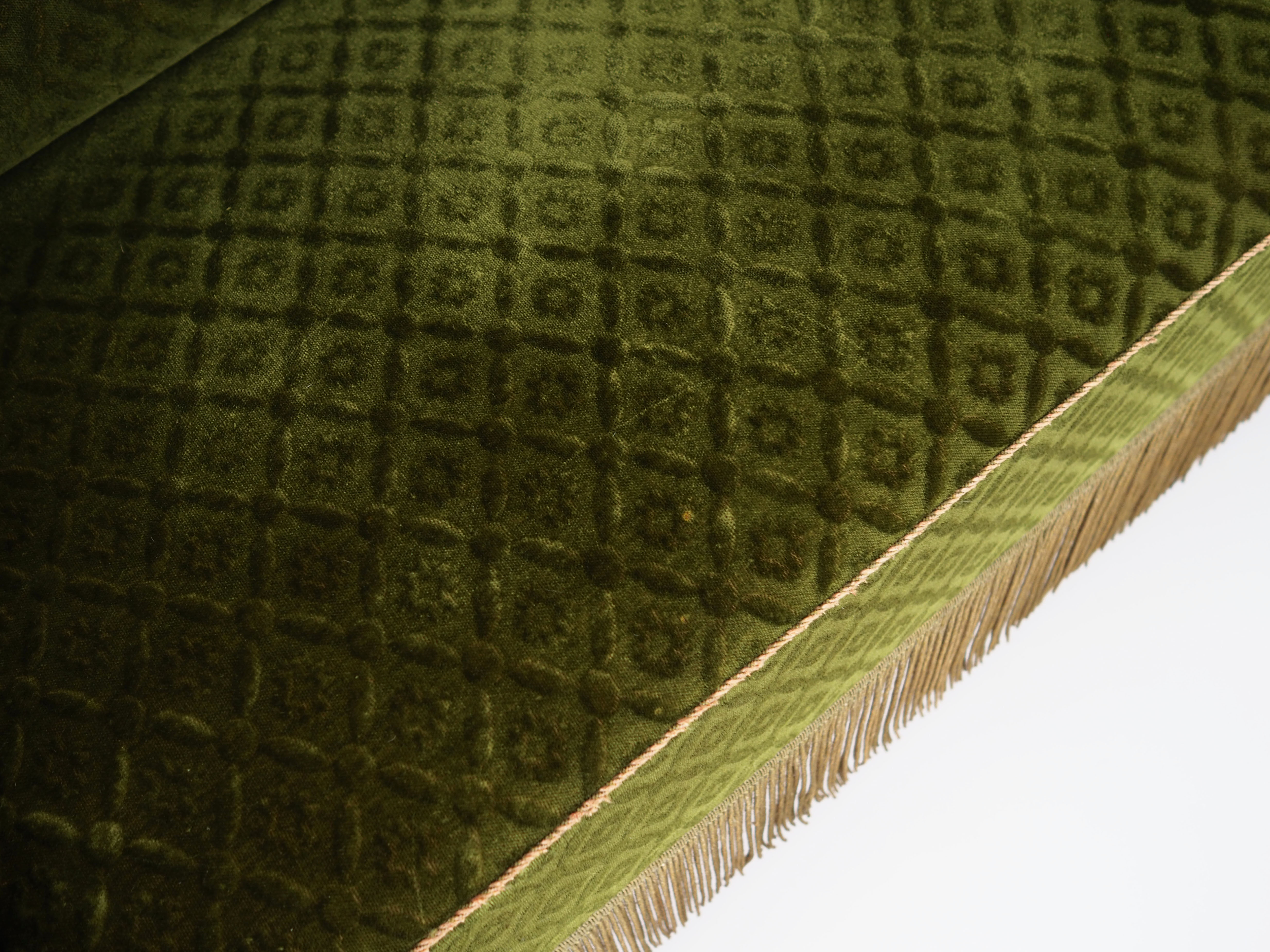 Antique sofa-bed in green colour