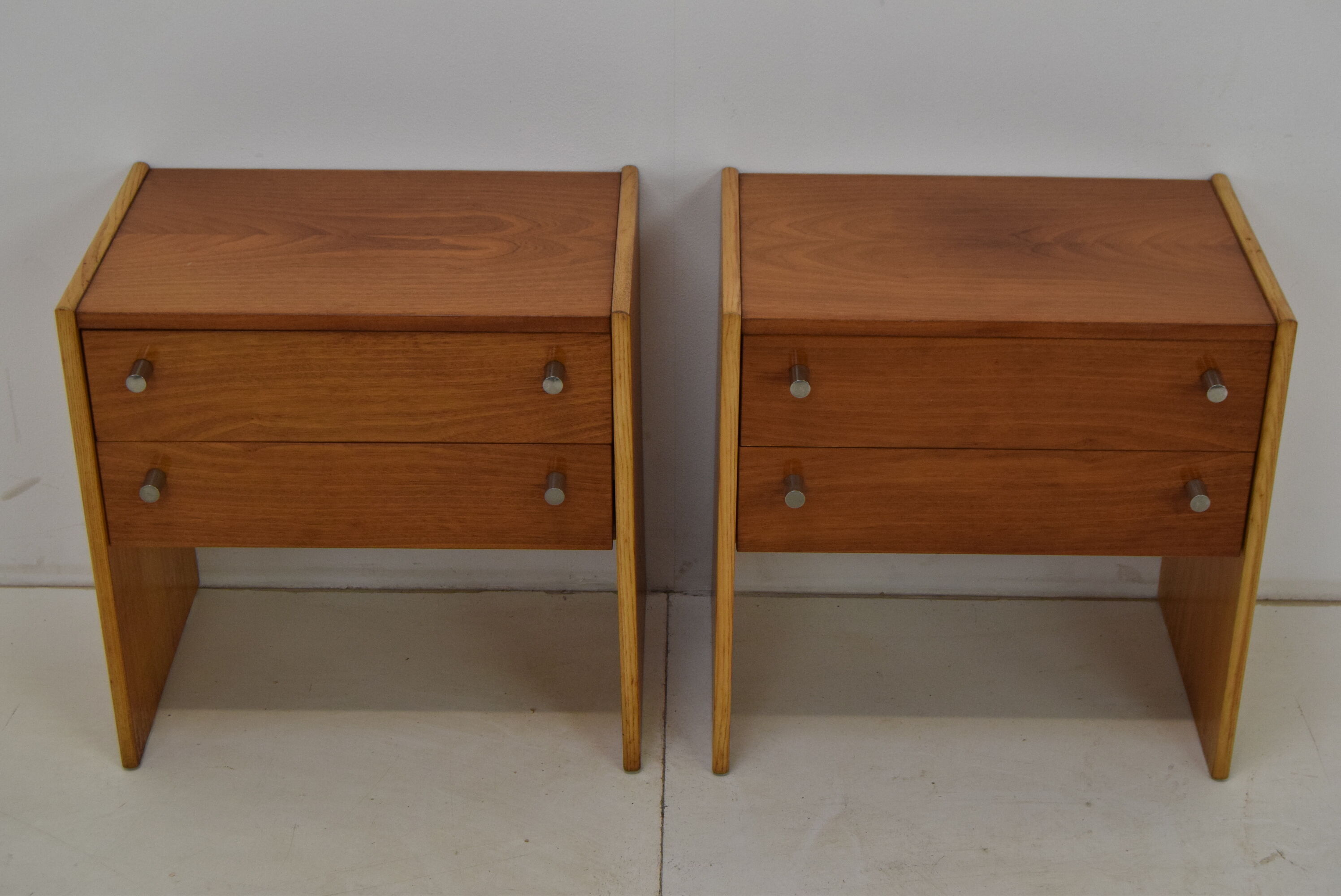Pair of mid-century night tables 1970's