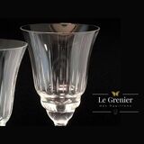 4 verres à vin en cristal ciselé Villeroy et Boch