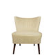 Cocktail armchair 50s in wood and imitation leather