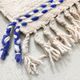 Moroccan Berber carpet beni ouarain contemporary with majorelle blue patterns