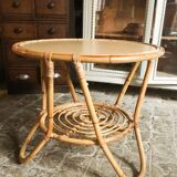 Rattan coffee table