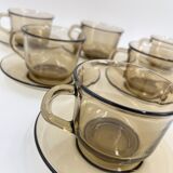 Arcopal smoked glass set