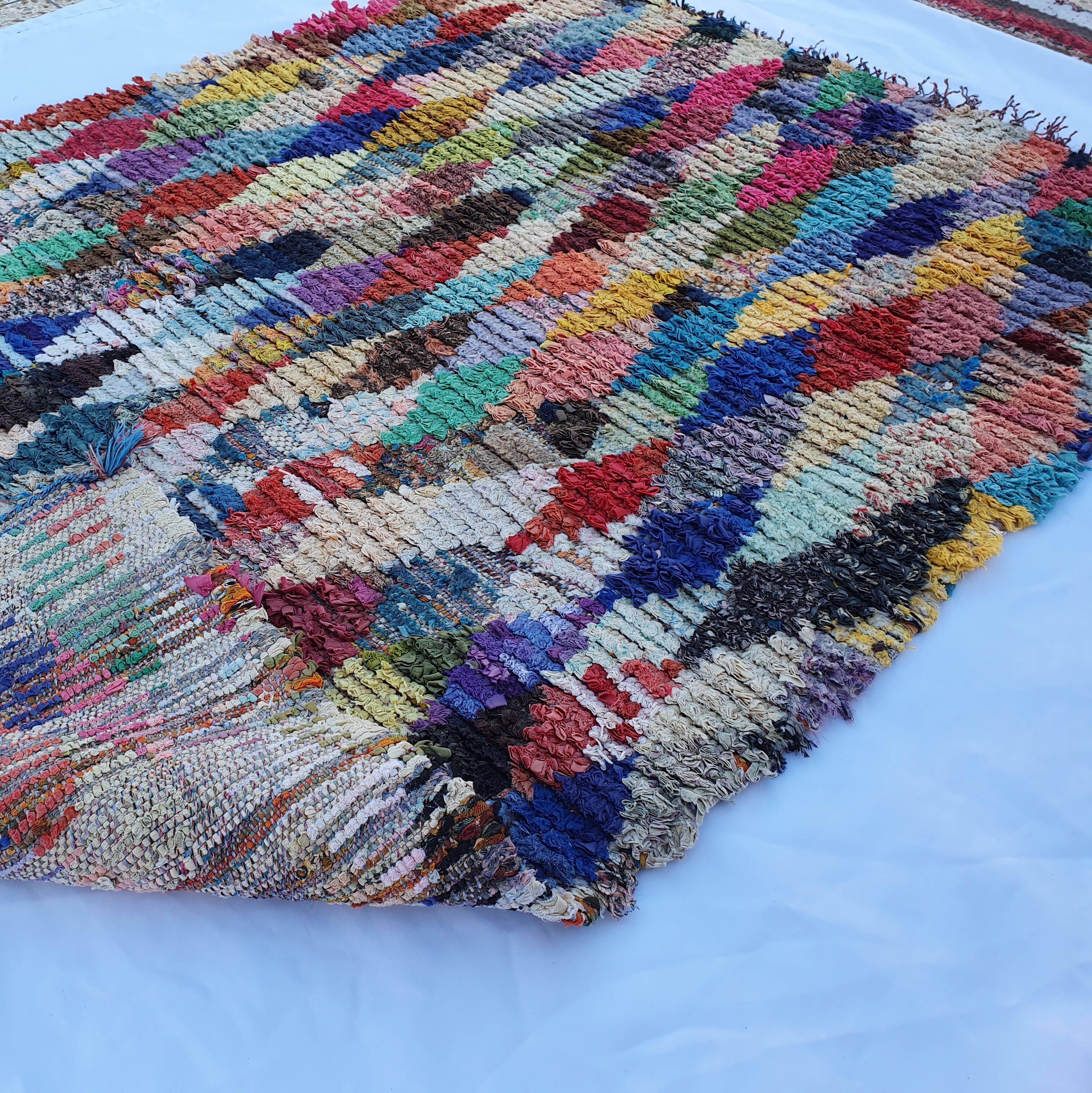 Moroccan Berber butcherouite rug hand-woven 150x100 cm