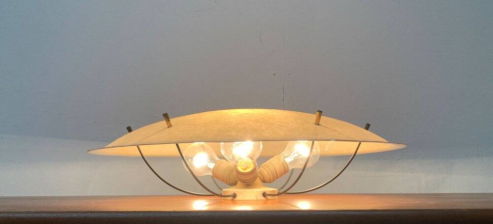Mid-century minimalist fiberglass ceiling light, 1960s
