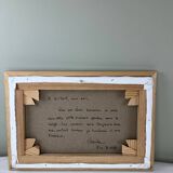 Oil on canvas "Snowy Landscape"