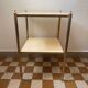 60s brass marble side table