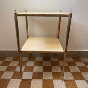 Table d’appoint laiton marbre années 60
