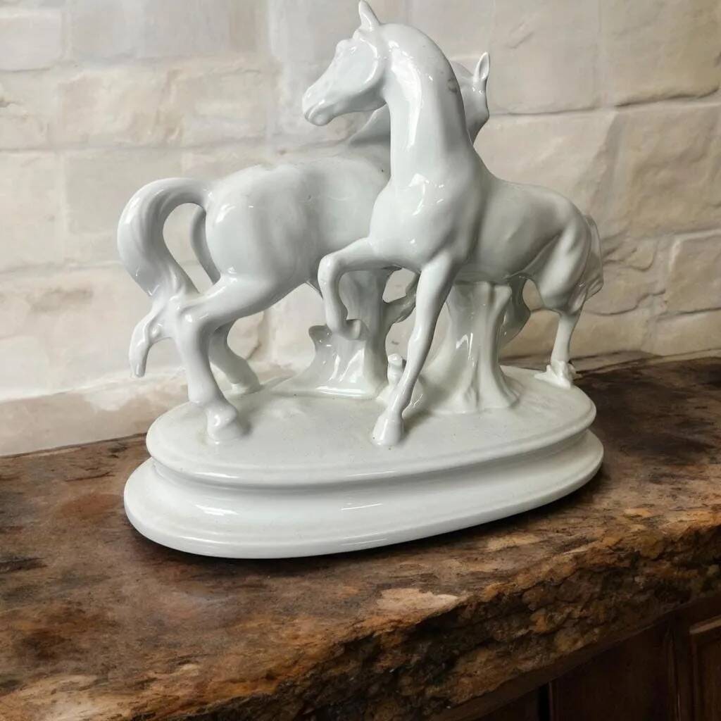Vintage porcelain horse statue: gerold bavaria