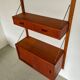 Danish wall shelf with one bay