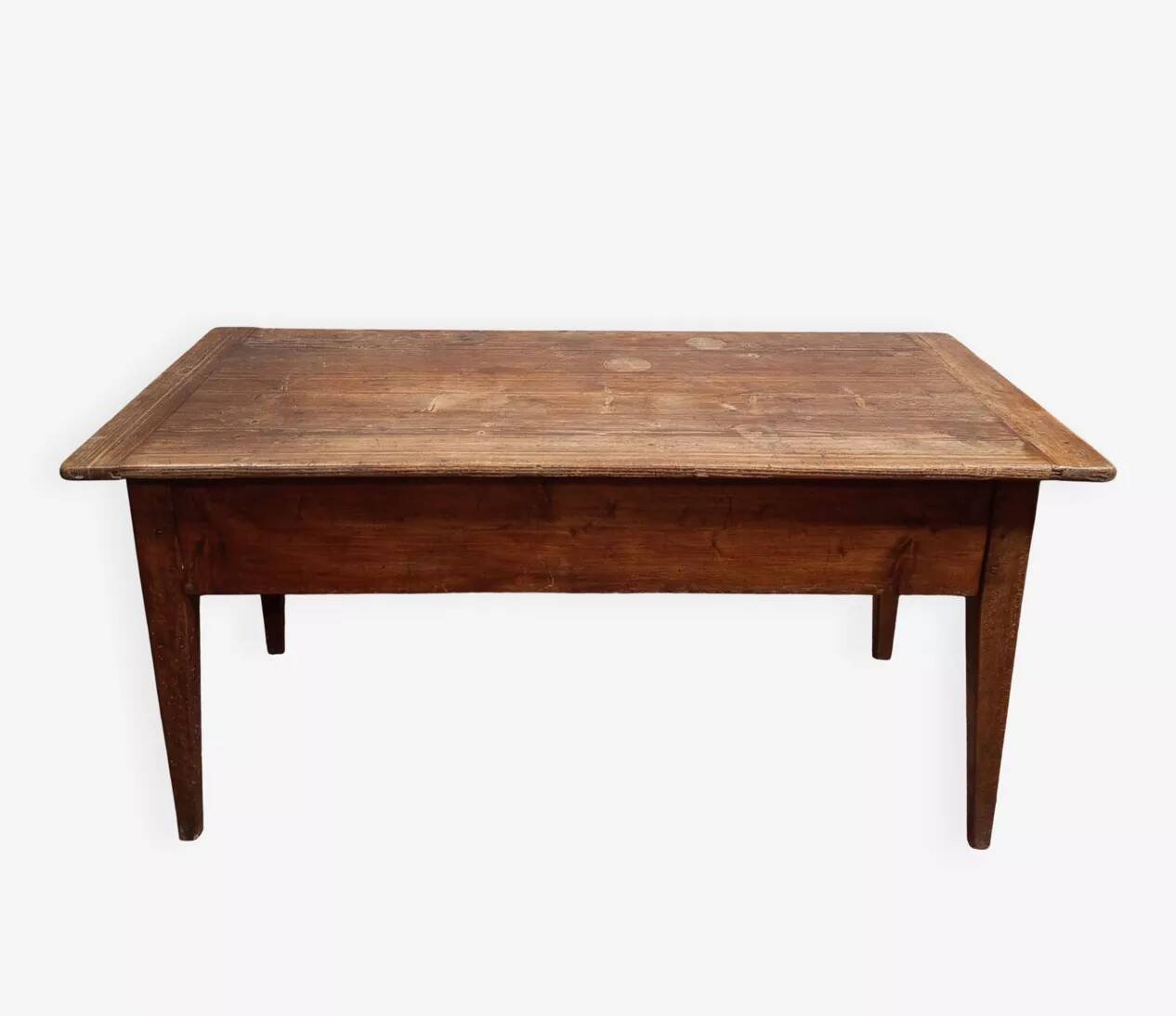 Table with a kneading trough in beech from the 19th century.