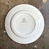 Badonviller round dish in glazed earthenware, "Quiberon" service