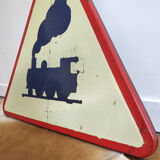 Panneau de signalisation plaque émaillée vintage SNCF